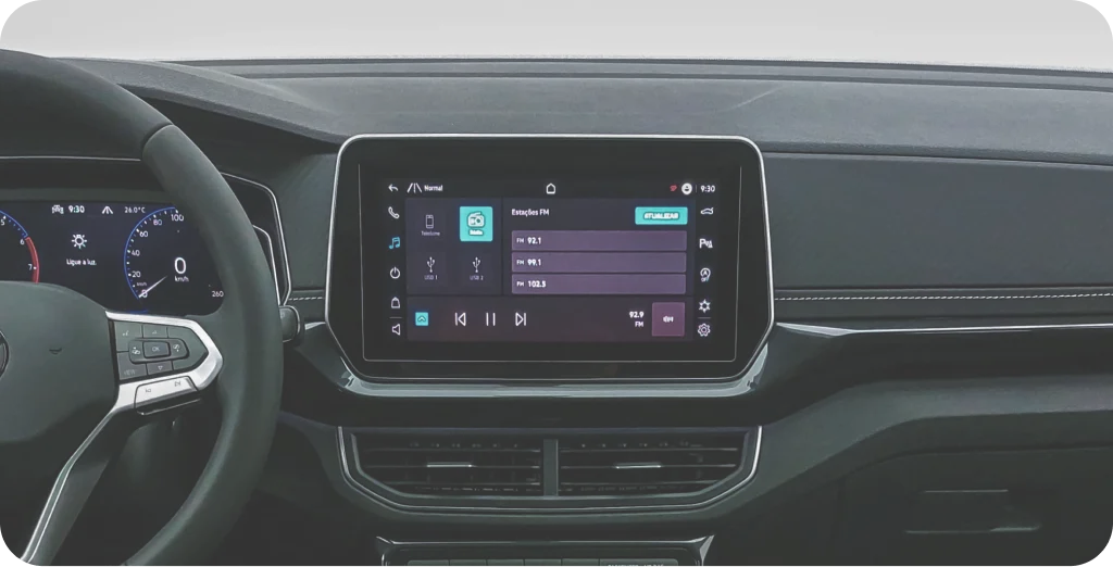 Parte Interna do carro