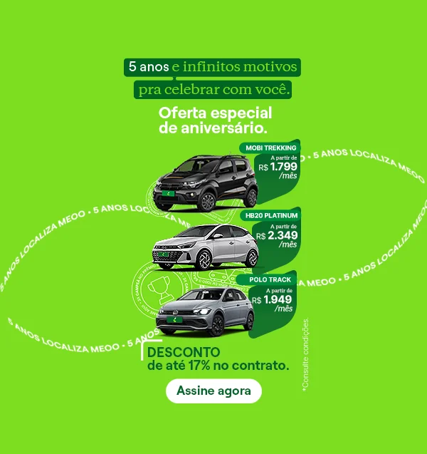 A solução mais completa de carro por assinatura do país