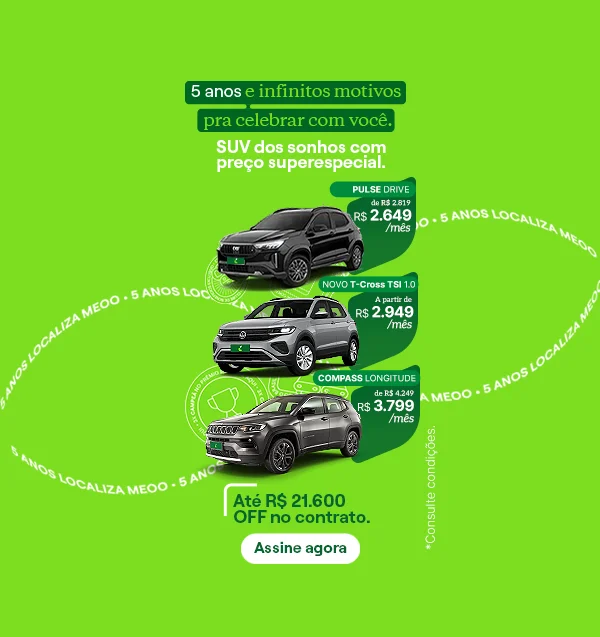 A solução mais completa de carro por assinatura do país