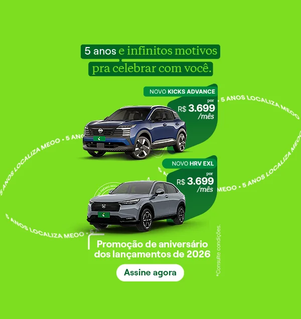 A solução mais completa de carro por assinatura do país